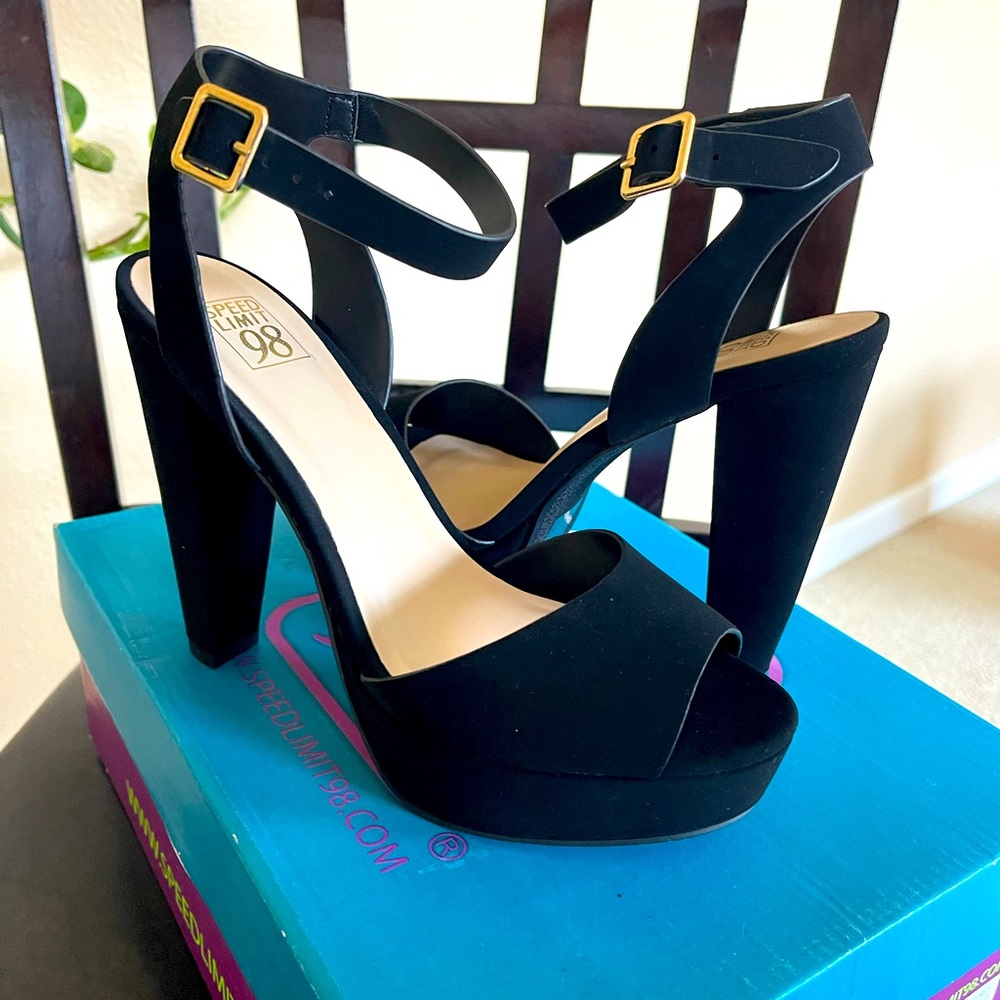 Black high heels